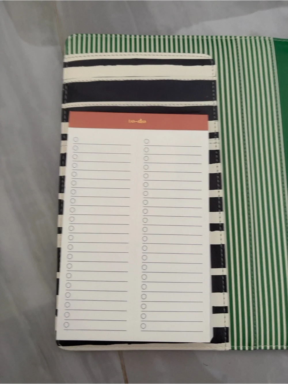 kate spade Cream and Black Polka Dot Folio
